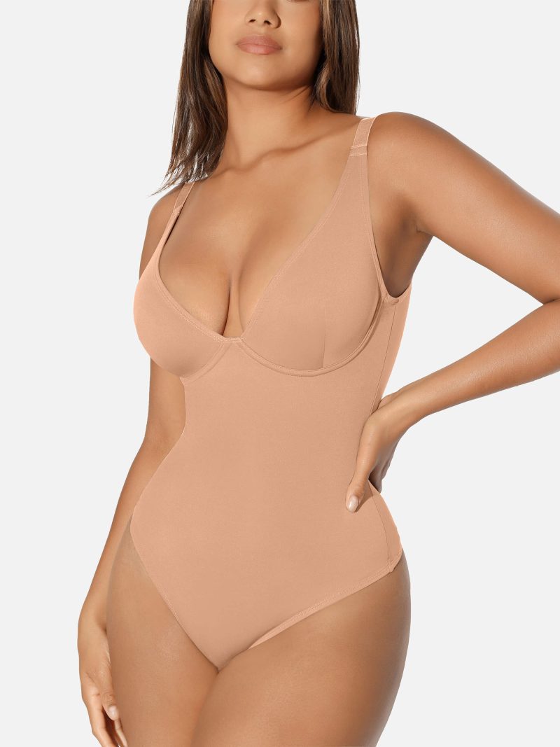 FeelingirlVNeckTummyControlThongBodysuit 4 7ae4a19e c4ef 4ea5 93e0 89d678f7a8ce