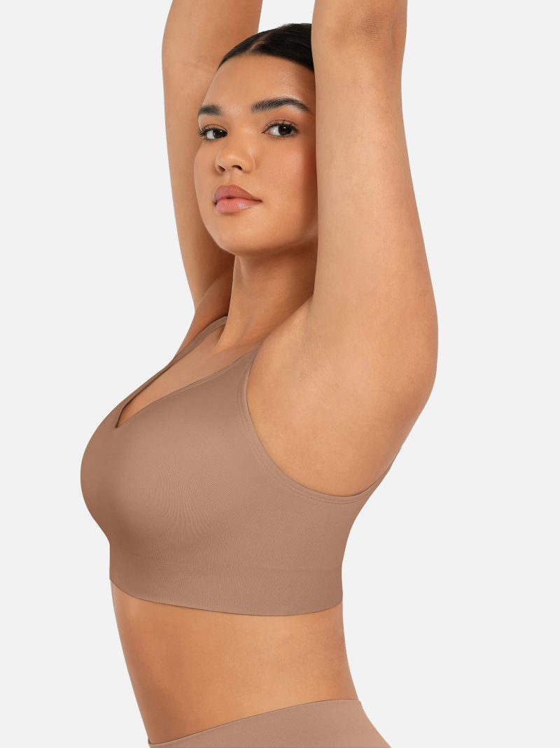 Feelingirl Built in Soft Cups Full Coverage Wireless Bras BN7 1