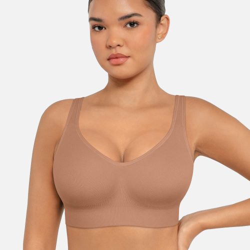 Feelingirl Built in Soft Cups Full Coverage Wireless Bras BN7 5