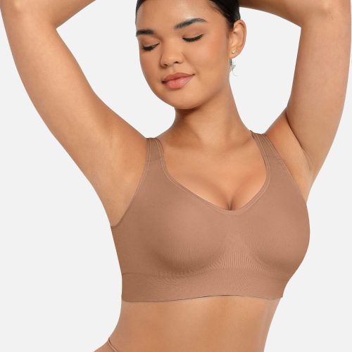 Feelingirl Built in Soft Cups Full Coverage Wireless Bras BN7 6