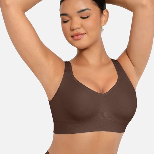 Feelingirl Built in Soft Cups Full Coverage Wireless Bras BR4 6