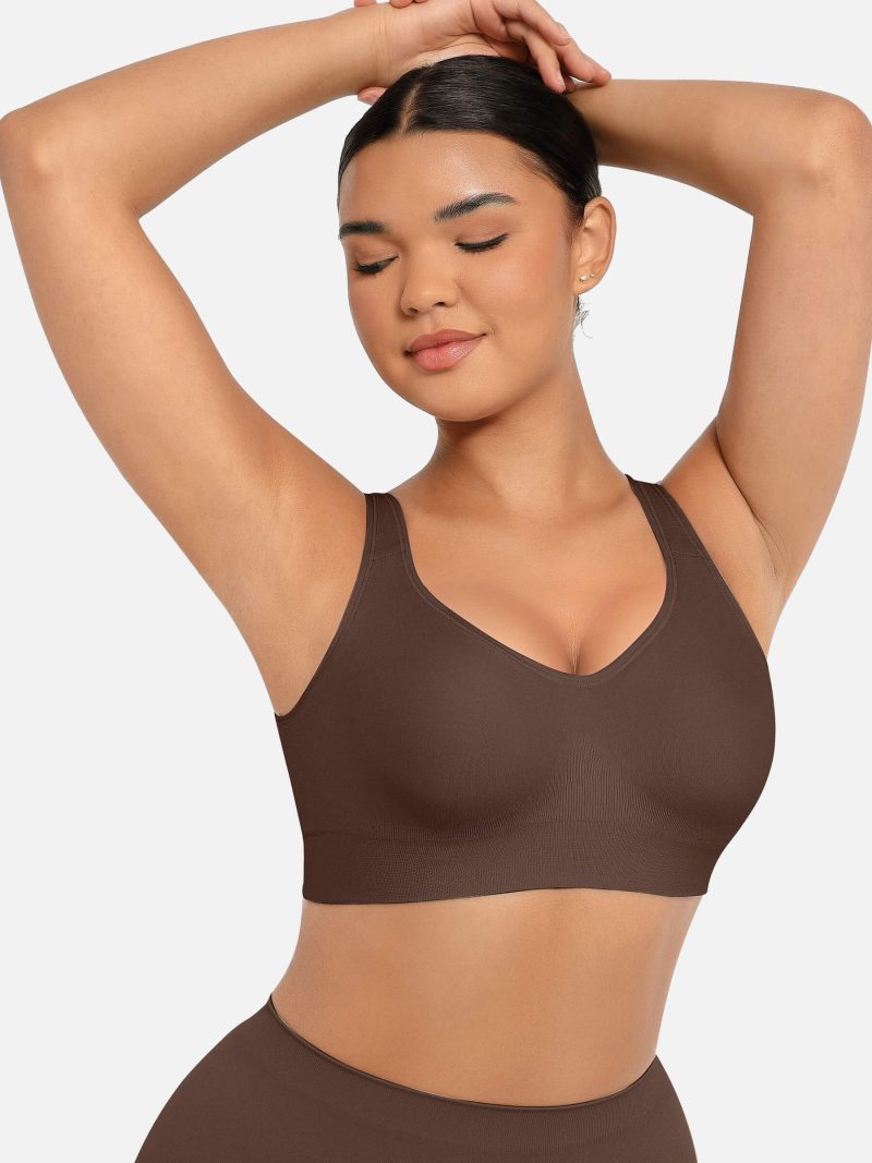 Feelingirl Built in Soft Cups Full Coverage Wireless Bras BR4 6