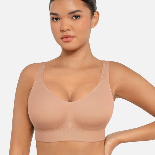 Feelingirl Built in Soft Cups Full Coverage Wireless Bras SK3 5