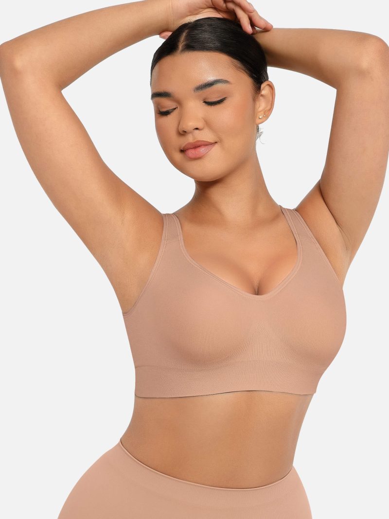 Feelingirl Built in Soft Cups Full Coverage Wireless Bras SK3 6