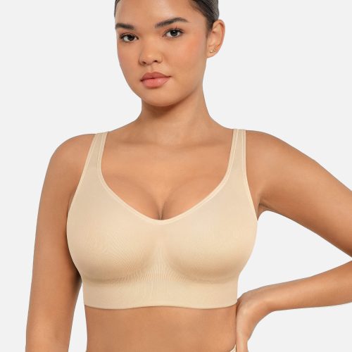 Feelingirl Built in Soft Cups Full Coverage Wireless Bras SK8 5