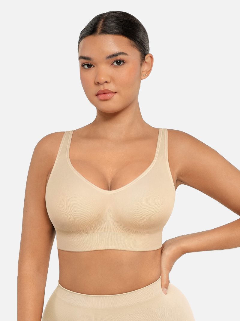 Feelingirl Built in Soft Cups Full Coverage Wireless Bras SK8 5