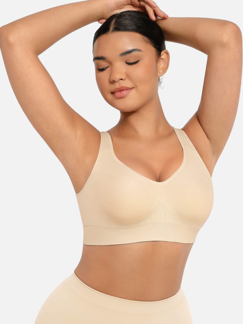 Feelingirl Built in Soft Cups Full Coverage Wireless Bras SK8 6