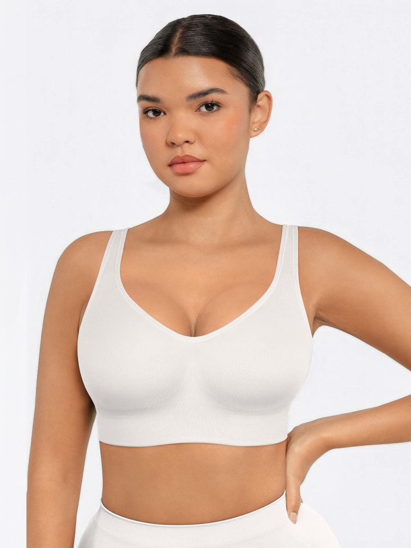 Feelingirl Built in Soft Cups Full Coverage Wireless Bras WH1 5