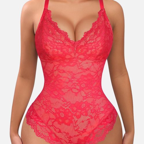 Feelingirl Lace V Neck Full Bodysuit Underwear 2 a5ee87b7 597a 444e b761 fced72c940b2