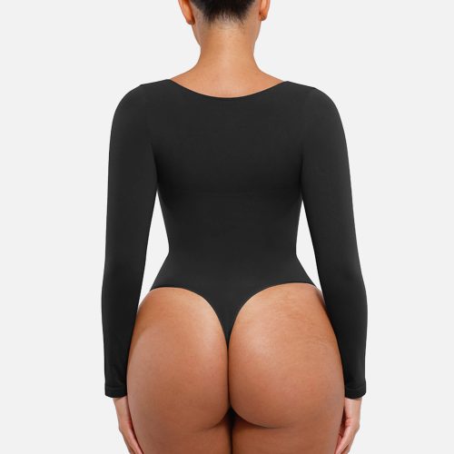 Feelingirl Seamless Long Sleeve Tummy Control Thong Bodysuit 2 210ec791 e195 48d8 982b ea154b59c91a