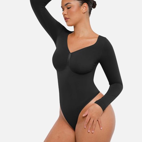 Feelingirl Seamless Long Sleeve Tummy Control Thong Bodysuit 3 b8ef8ff7 a37d 4b45 b6e5 748ed54ebdcb