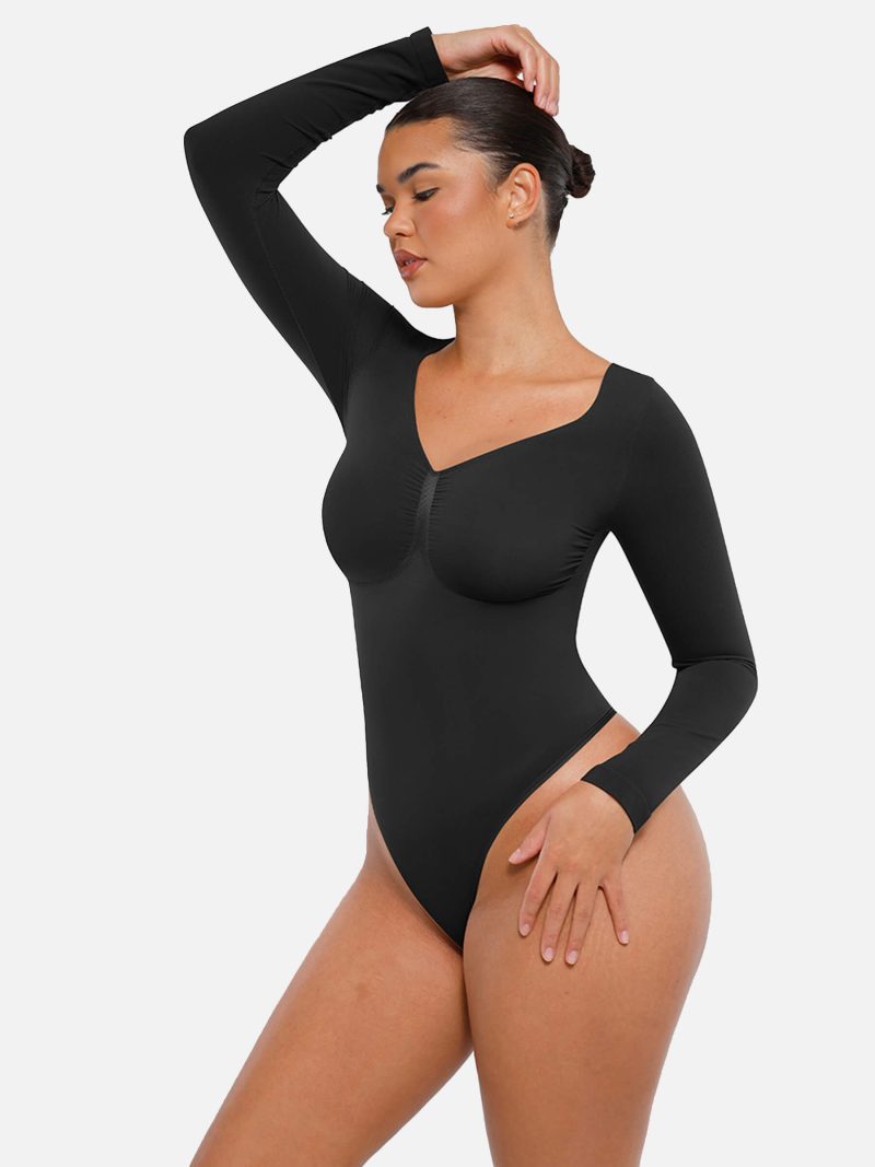 Feelingirl Seamless Long Sleeve Tummy Control Thong Bodysuit 3 b8ef8ff7 a37d 4b45 b6e5 748ed54ebdcb