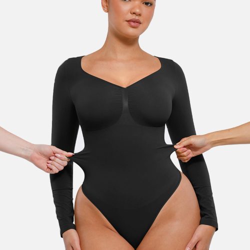 Feelingirl Seamless Long Sleeve Tummy Control Thong Bodysuit 5 9592425a 2bab 4c1e a8b0 2b8fc5885200