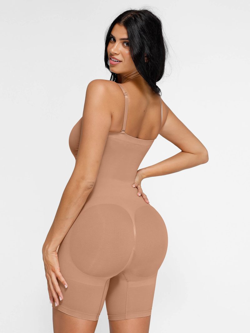 Feelingirl Seamless Strapless Bodysuit with Removable Straps 12