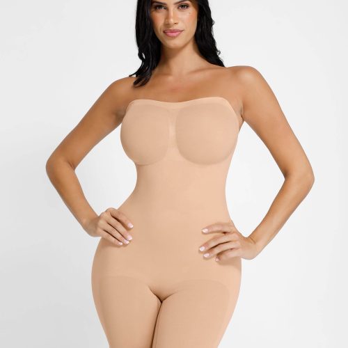 Feelingirl Seamless Strapless Bodysuit with Removable Straps 3 8d2ab0f5 fab7 4d69 8396 5eeab943596c