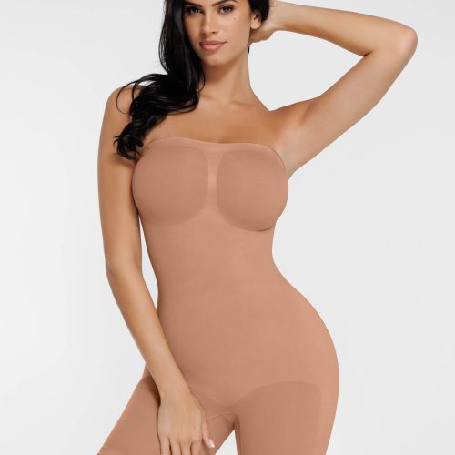 Feelingirl Seamless Strapless Bodysuit with Removable Straps 4