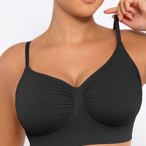 Feelingirl Smooth Seamless Wireless Bra Three Piece Bund BK1f 4