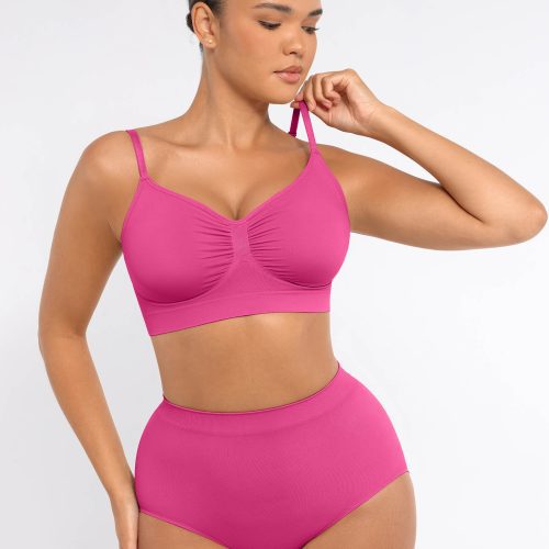 Feelingirl Smooth Seamless Wireless Bra Three Piece Bund PK5f 12