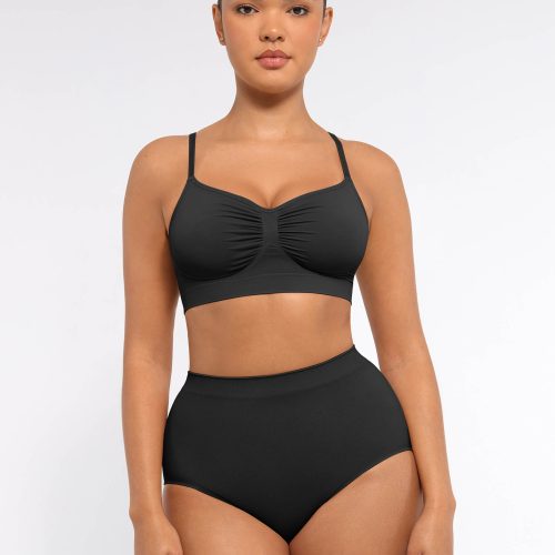 Feelingirl Smooth Seamless Wireless Bra Three Piece Bundle BK1f 13