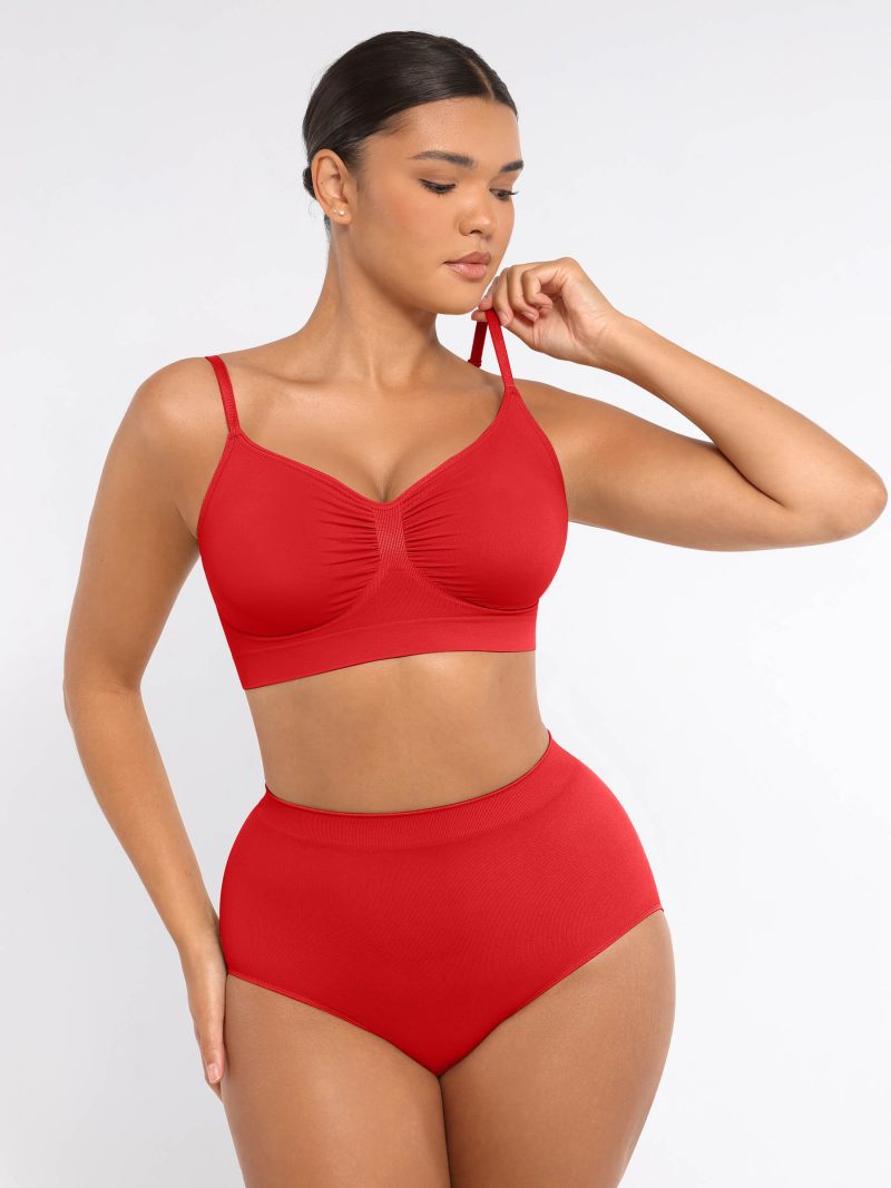 Feelingirl Smooth Seamless Wireless Bra Three Piece Bundle RD8f 3