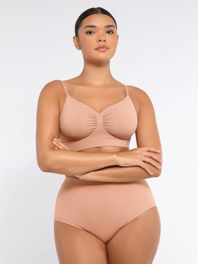 Feelingirl Smooth Seamless Wireless Bra Three Piece Bundle SK3f 10