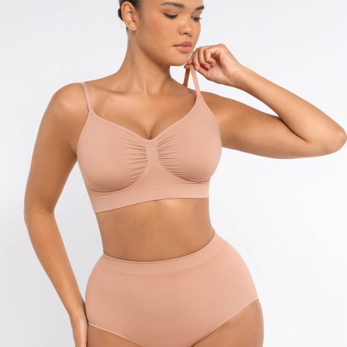 Feelingirl Smooth Seamless Wireless Bra Three Piece Bundle SK3f 11