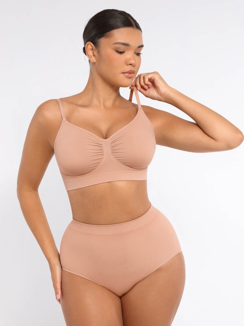 Feelingirl Smooth Seamless Wireless Bra Three Piece Bundle SK3f 11