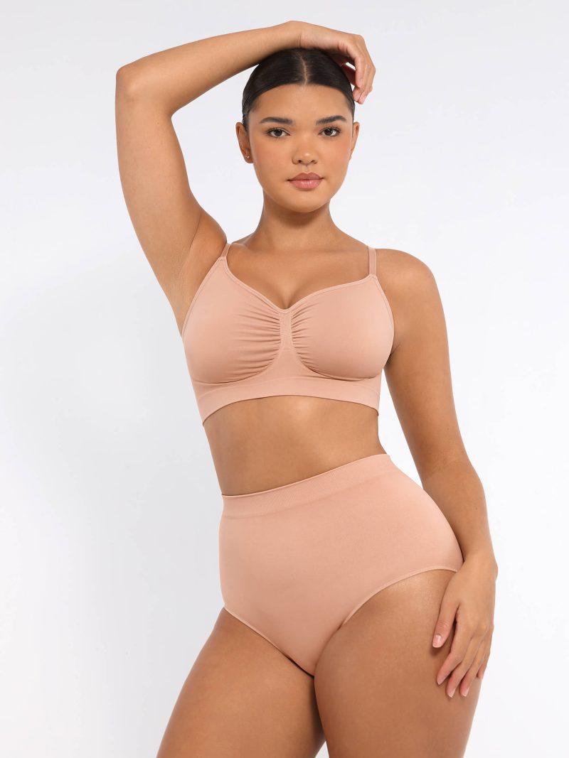 Feelingirl Smooth Seamless Wireless Bra Three Piece Bundle SK3f 14