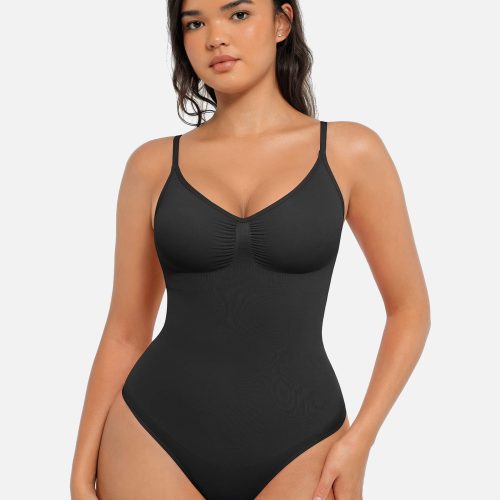 Feelingirl Tummy Control Seamless Bodysuit Three Bra Bundle BK1 3