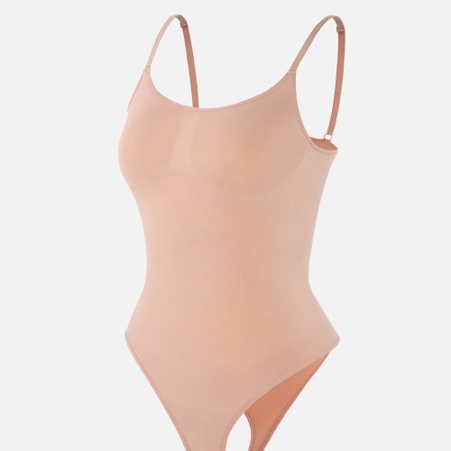 Feelingirl Tummy Control Seamless Thong Bodysuit SK1 2