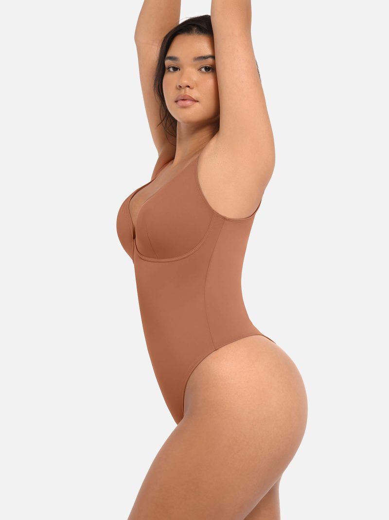 Feelingirl V Neck Tummy Control Bodysuit BN4 5