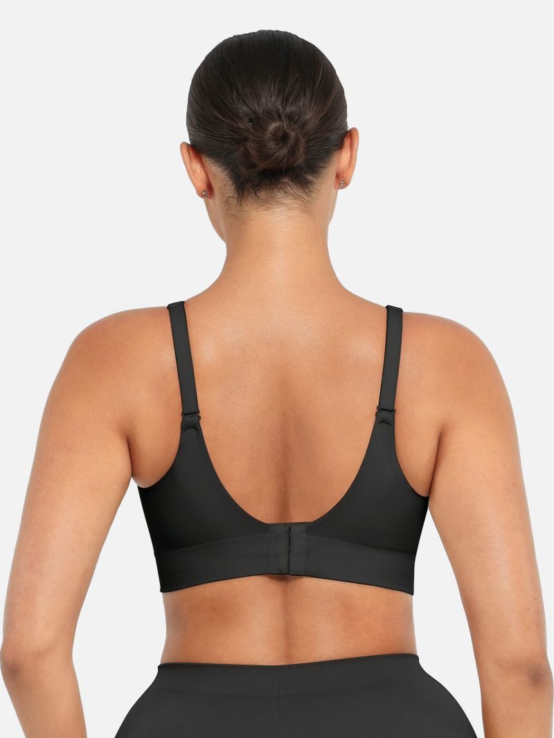 Feelingirl Wireless Push Up Seamless Comfort Full Coverage Bra BK1 1