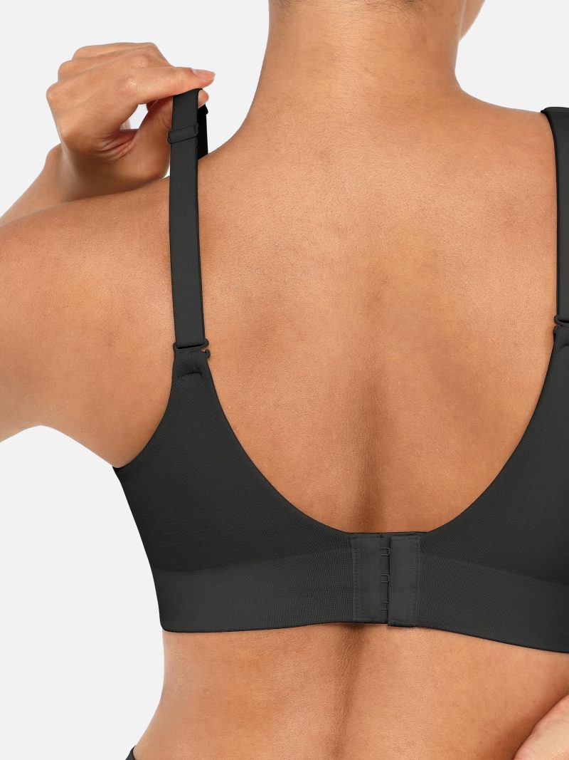 Feelingirl Wireless Push Up Seamless Comfort Full Coverage Bra BK1 4