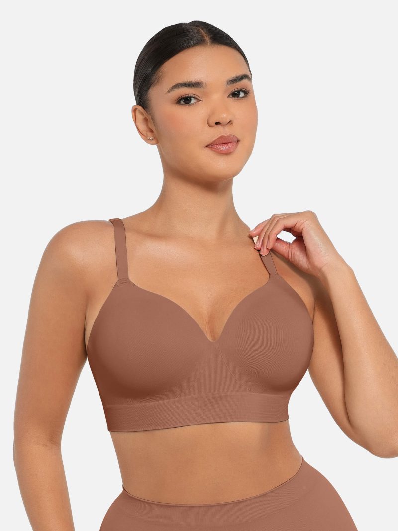 Feelingirl Wireless Push Up Seamless Comfort Full Coverage Bra BN7 2