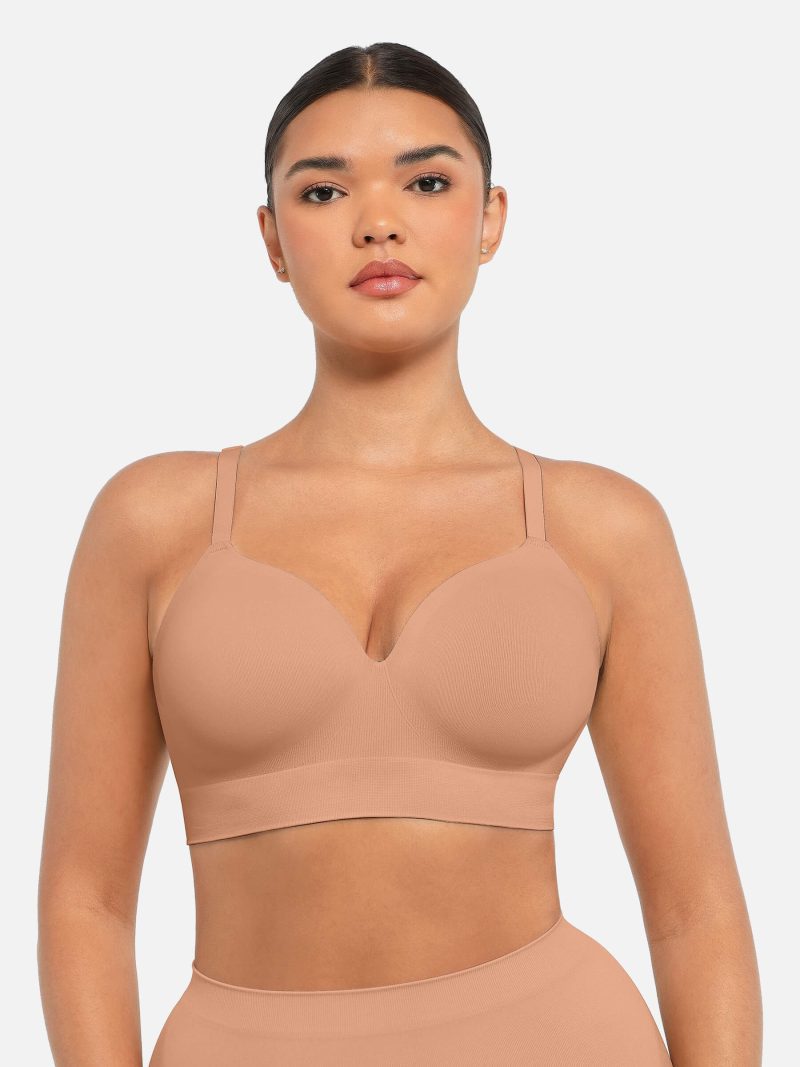 Feelingirl Wireless Push Up Seamless Comfort Full Coverage Bra SK3 6