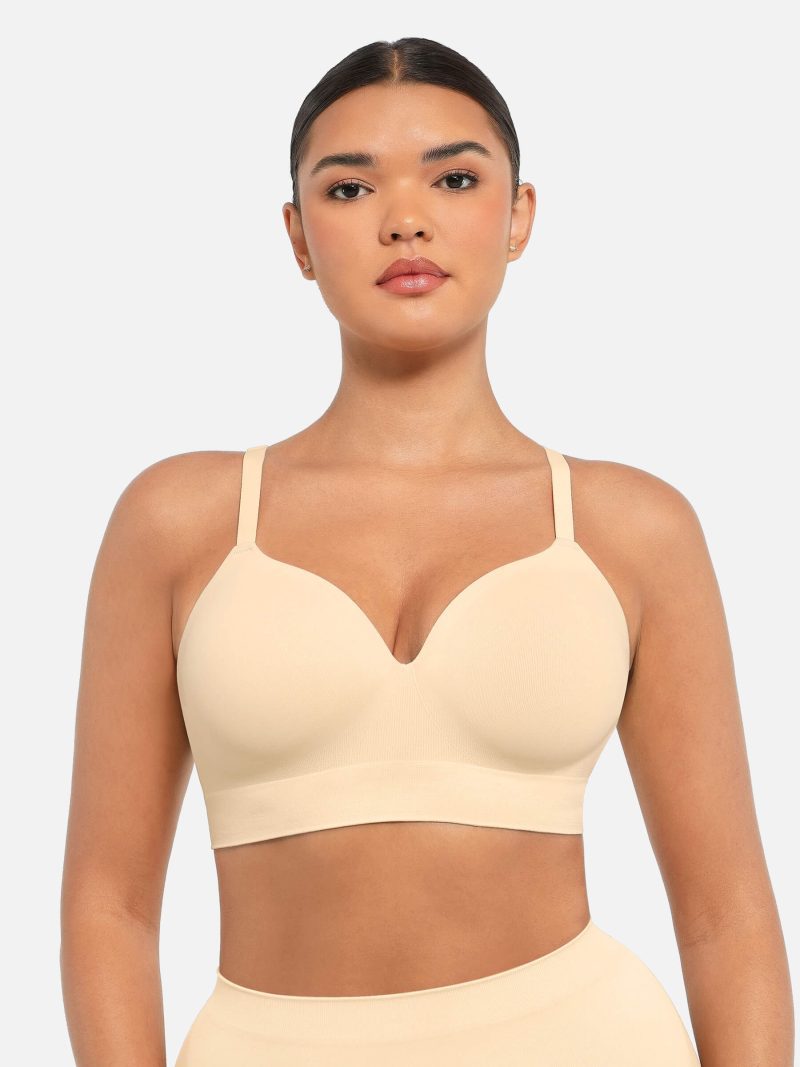 Feelingirl Wireless Push Up Seamless Comfort Full Coverage Bra SK4 1