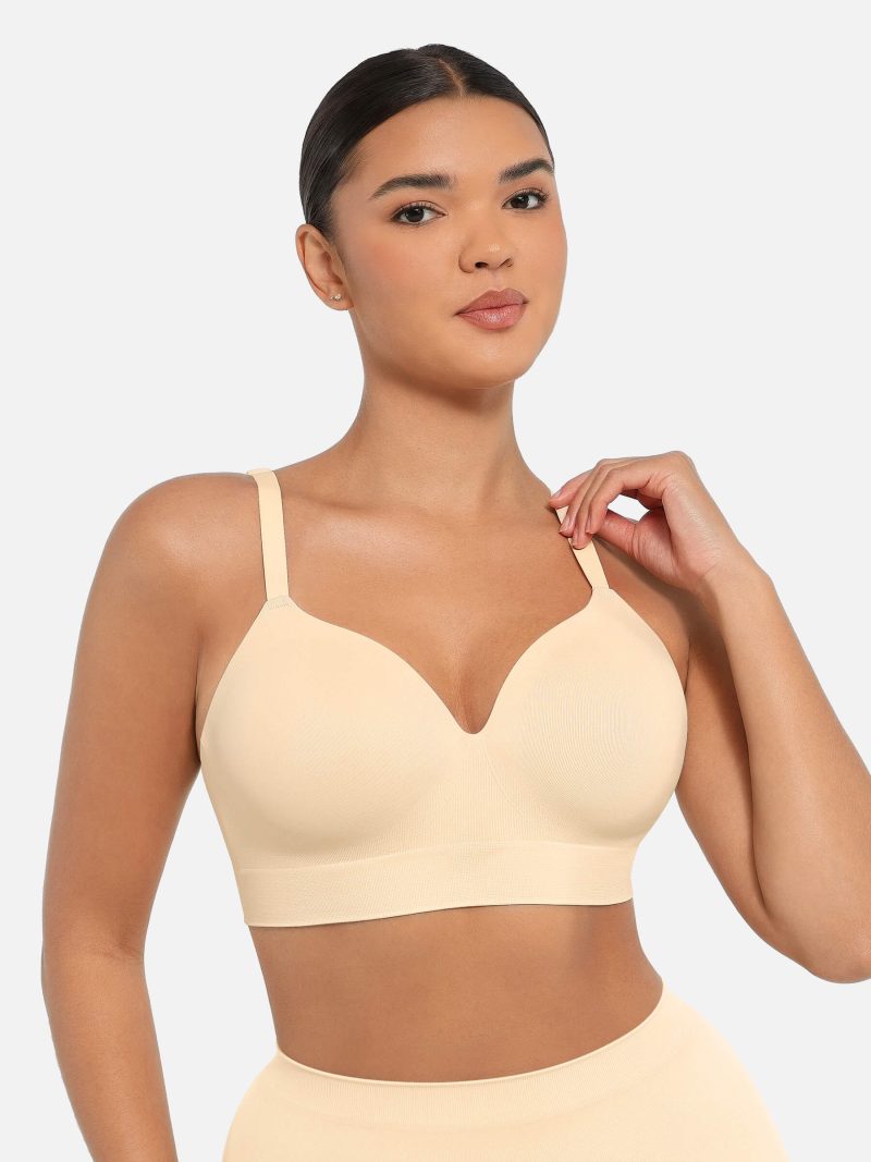 Feelingirl Wireless Push Up Seamless Comfort Full Coverage Bra SK4 4