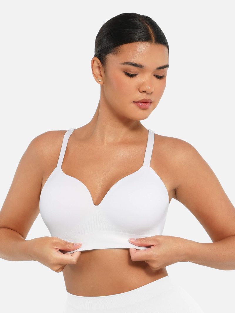 Feelingirl Wireless Push Up Seamless Comfort Full Coverage Bra WH1 3