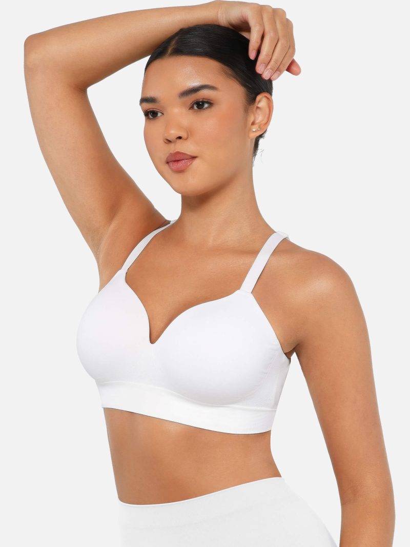 Feelingirl Wireless Push Up Seamless Comfort Full Coverage Bra WH1 5