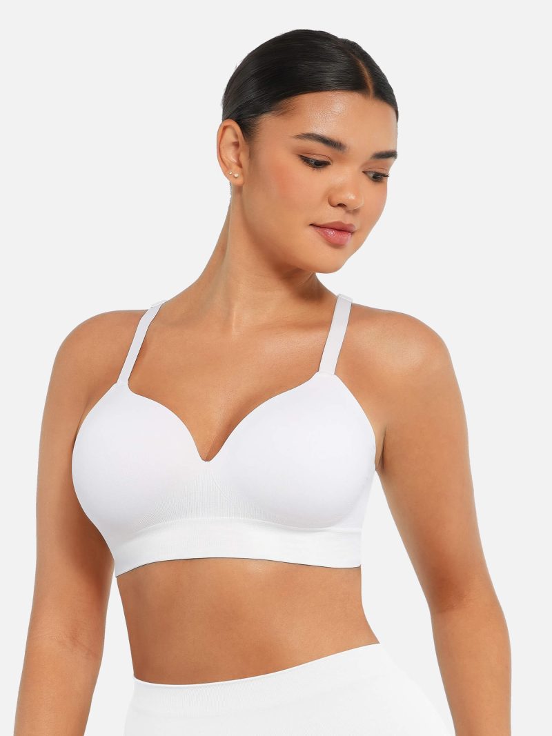 Feelingirl Wireless Push Up Seamless Comfort Full Coverage Bra WH1 6