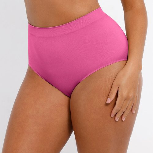 Seamless High Waist Tummy Control Antibacterial Peach Hip Brief MT240117 17