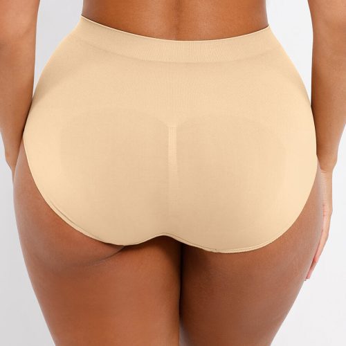 Seamless High Waist Tummy Control Antibacterial Peach Hip Brief MT240117 18