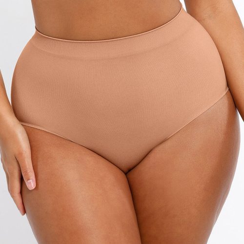 Seamless High Waist Tummy Control Antibacterial Peach Hip Brief MT240117 20