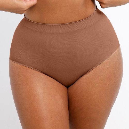 Seamless High Waist Tummy Control Antibacterial Peach Hip Brief MT240117 21