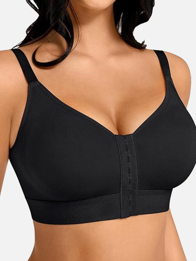 FeelinGirl Post Surgery Full Coverage Compression Surgical Front Closure Mastectomy Bras